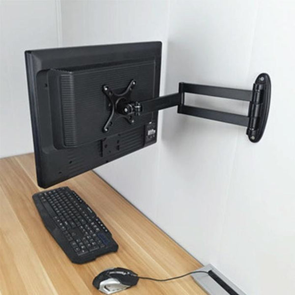 Universal Swivel Wall Mount For Computer Monitors Black Monitor Mounts & Stands