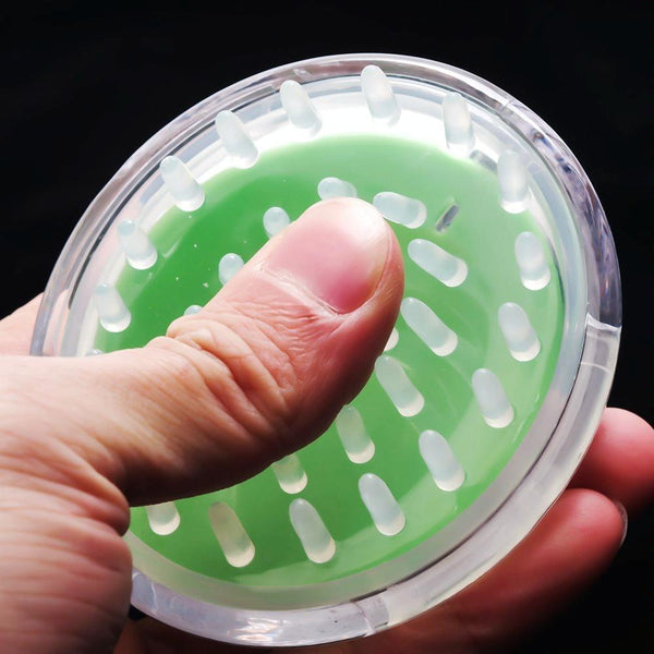 5Pc Silicone Pvc Massage Brush Set Green Massagers