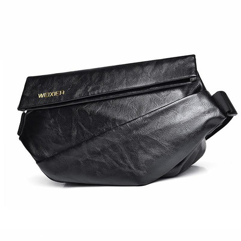 Compact Single Shoulder Crossbody Backpack For Men Black Bags