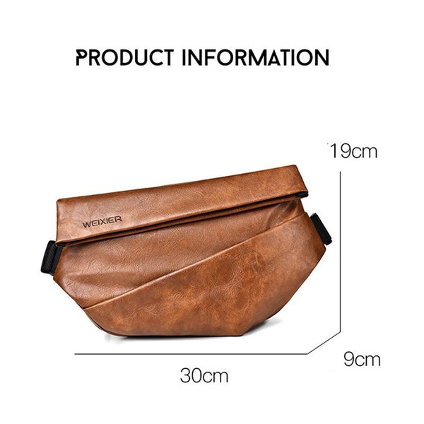 Compact Single Shoulder Crossbody Backpack For Men Black Bags