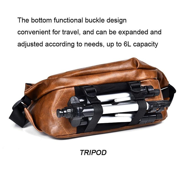 Compact Single Shoulder Crossbody Backpack For Men Black Bags