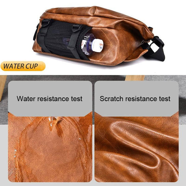 Compact Single Shoulder Crossbody Backpack For Men Black Bags
