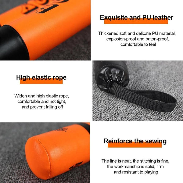 57Cm Sanda Stick For Speed Training And Fighting Bright Orange Brightening Sticks