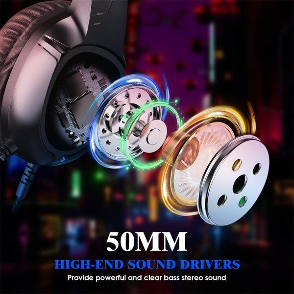 S20 Rgb Gaming Headset With Mic Black Headsets