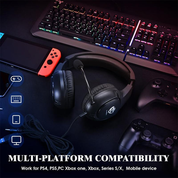 S20 Rgb Gaming Headset With Mic Black Headsets