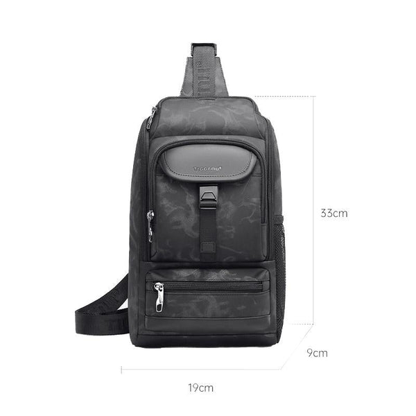Waterproof Men Sports Chest Bag Black Bags