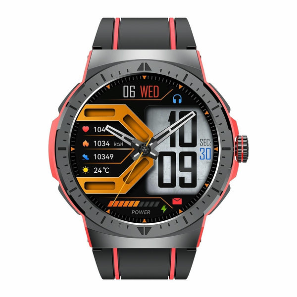 1.43 Inch Bt5.3 Ip68 Sport Smart Watch Support Bluetooth Call / Message Notification Heart Rate Blood Pressure Health Monitor Orange Smart Watches