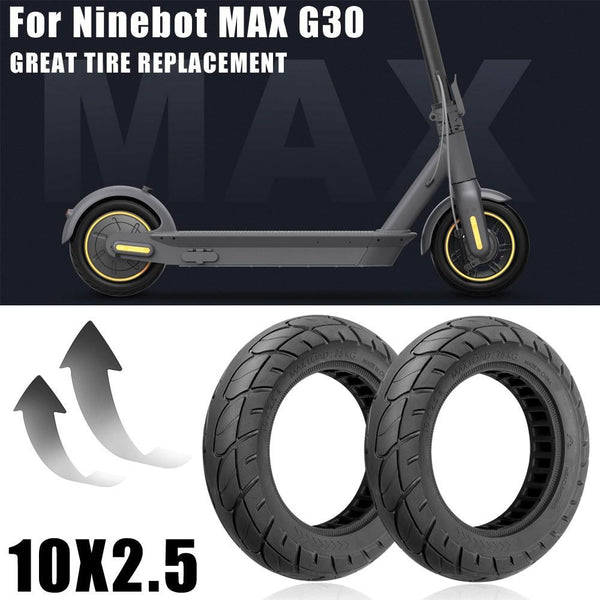 10 Inch Electric Scooter With Explosion Proof Tires For Ninebot Max G30 Black Accessories Parts