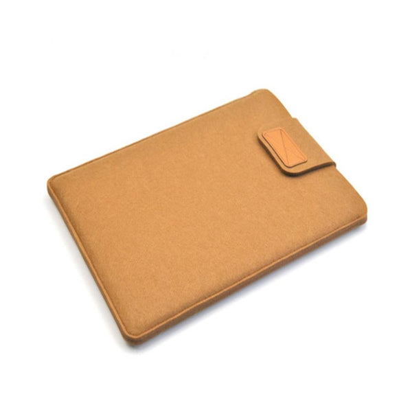 11 Inch Vertical Felt Laptop / Tablet Sleeve Bag Khaki Laptop Cases & Bags