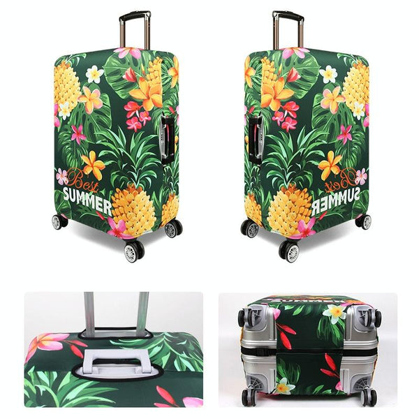 Stretchy Luggage Dust Cover Durable & Protective Size Tropical Pineapple Other Luggage