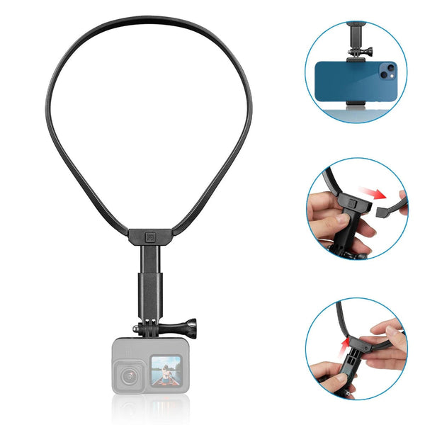 Neck Mount For Sports Camera And Mobile Phone Vlogging Audio Video Equipment Other Camera & Photo Accs
