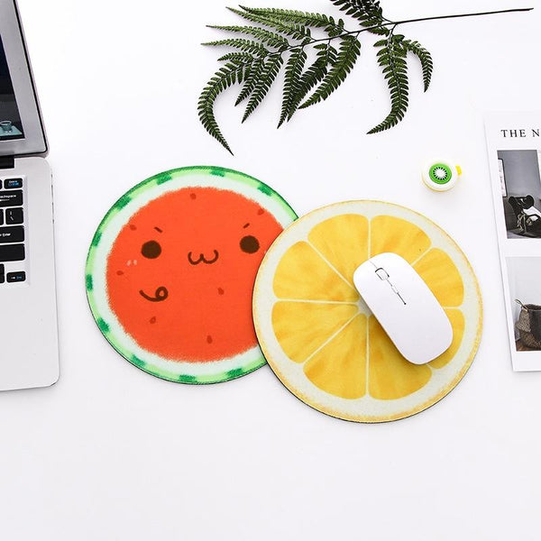 2 Pack 22Cm Cute Fruit Mouse Pad For Office Desks Pluto Mouse Pads & Wrist Rests