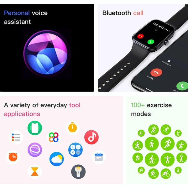 Ip67 Waterproof Smart Bracelet Bluetooth Call Fitness Tracker White Activity Trackers