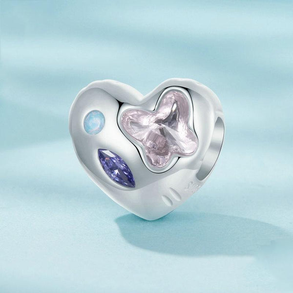 925 Sterling Silver Love Opal Diy Bracelet With Beads Charms & Pendants