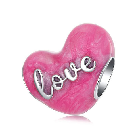 925 Sterling Silver Diy Heart Beads Charms & Pendants