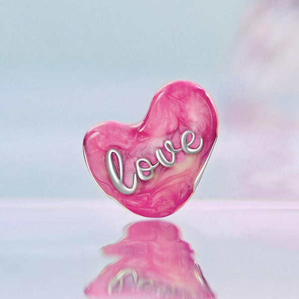 925 Sterling Silver Diy Heart Beads Charms & Pendants