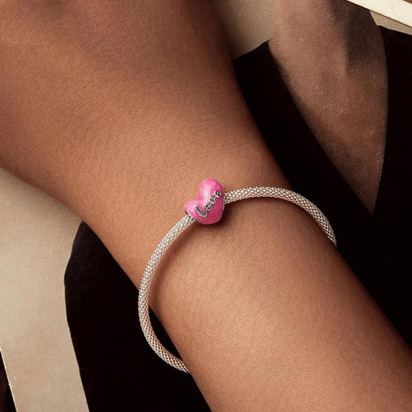 925 Sterling Silver Diy Heart Beads Charms & Pendants