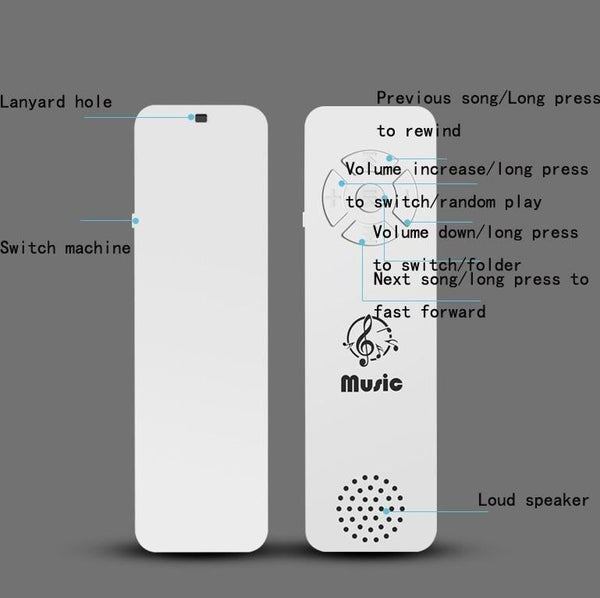 5 Piece Sports Running Mp3 Player With Tf Card Support White Ipods & Mp3 Players