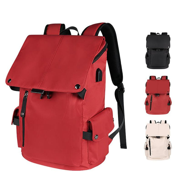 Universal Laptop Backpack With Usb Port 13 15.6 Inch Capacity Wine Red Laptop Cases & Bags