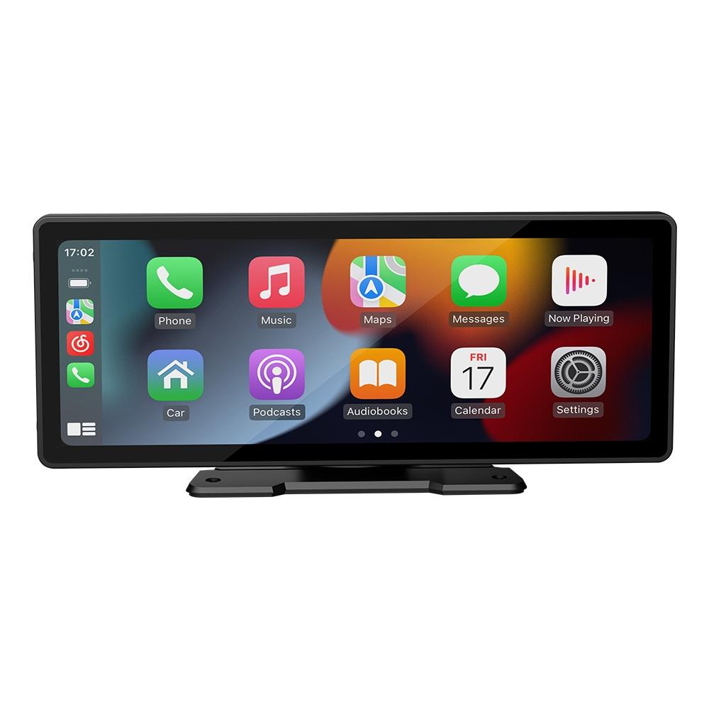 10.26 Inch Car Mp5 Player With Carplay / Android Auto Portable Black Other Car Audio