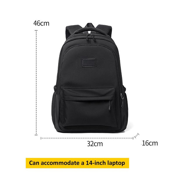 Versatile Solid Backpack For Teens & Adults Black Backpacks