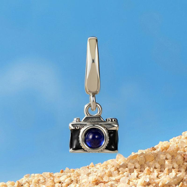 925 Sterling Silver Openable Camera Bead Bracelet Charms & Pendants