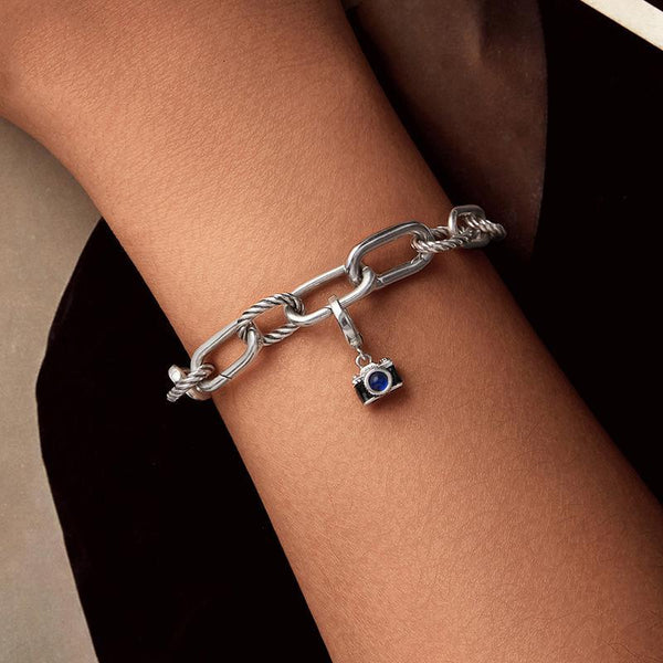 925 Sterling Silver Openable Camera Bead Bracelet Charms & Pendants