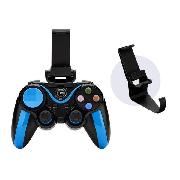 Wireless Bluetooth Game Handle For Android / Ios Phones With Holder Black Controllers & Attachments