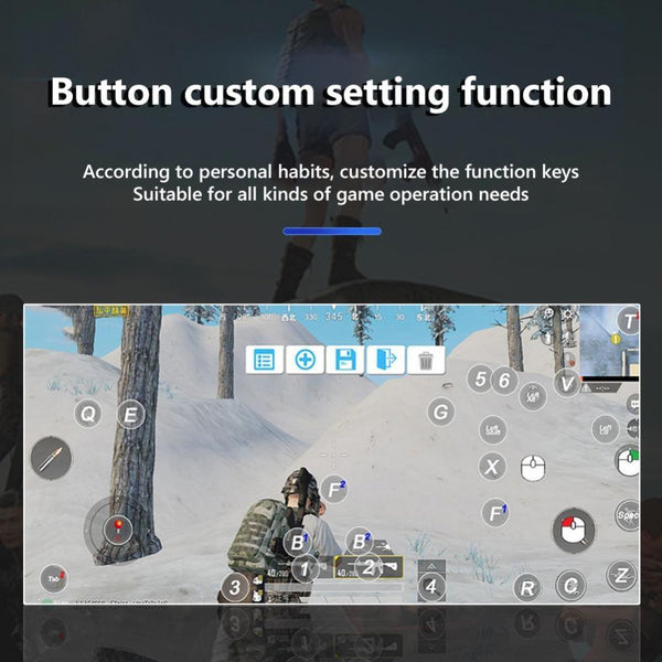 Wireless Bluetooth Game Handle For Android / Ios Phones With Holder Black Controllers & Attachments