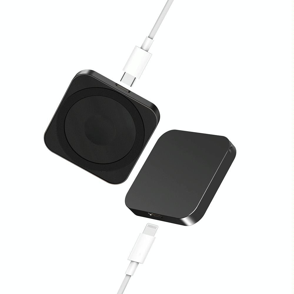 3 In 1 Wireless Charger For Iphone Airpods And Iwatch Black Chargers & Cradles