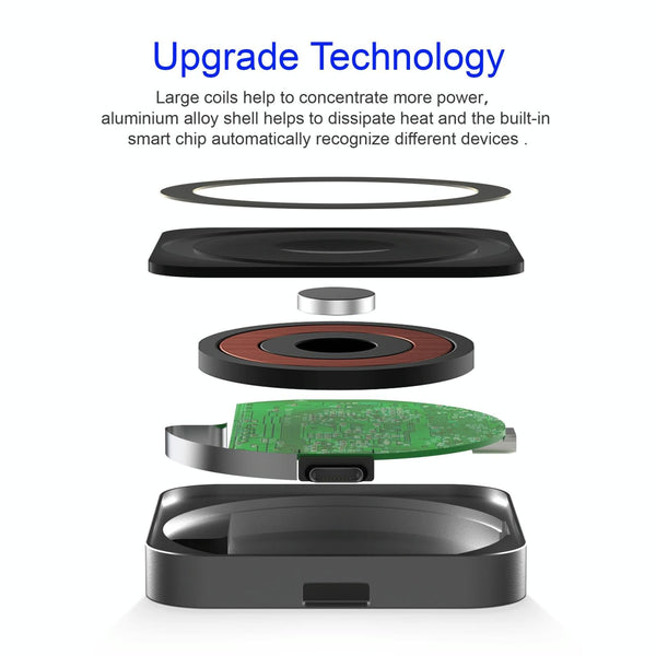 3 In 1 Wireless Charger For Iphone Airpods And Iwatch Black Chargers & Cradles