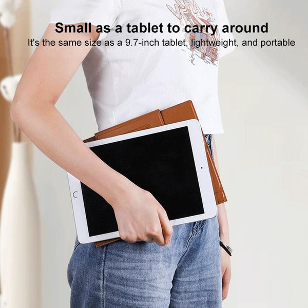 Foldable Magnetic Leather Tablet / Laptop Holder Black Cases Covers Keyboard Folios