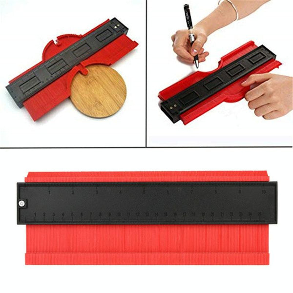 10 Inch Woodworking Contour Arc Gauge Tool Multifunctional Red Other Woodworking Equipment
