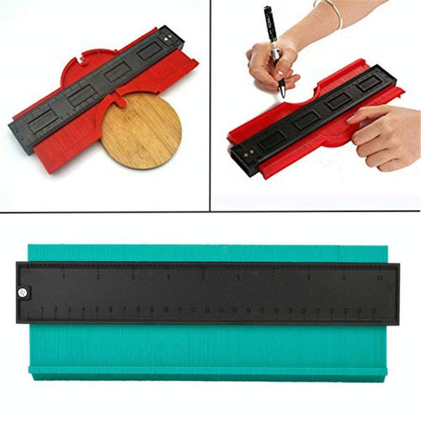 10 Inch Woodworking Contour Arc Gauge Tool Multifunctional Red Other Woodworking Equipment