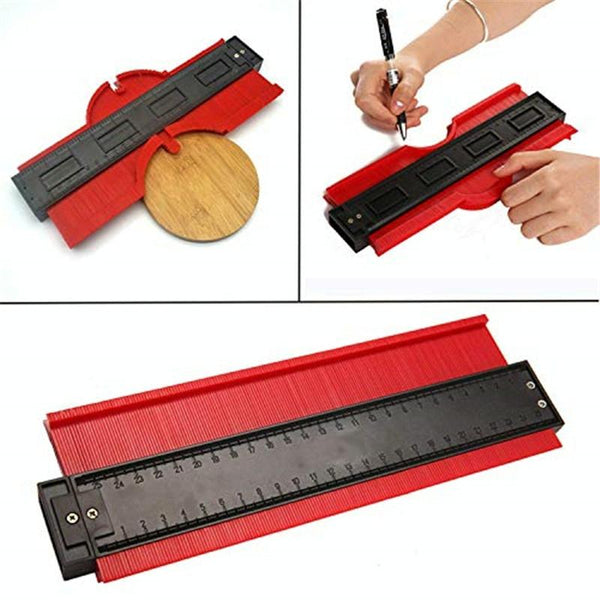10 Inch Woodworking Contour Arc Gauge Tool Multifunctional Red Other Woodworking Equipment