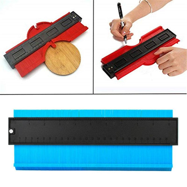 10 Inch Woodworking Contour Arc Gauge Tool Multifunctional Red Other Woodworking Equipment