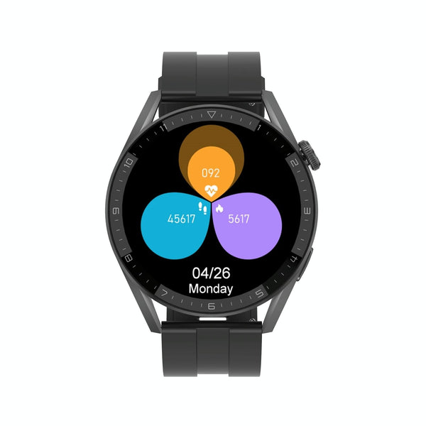Smart Silicone Watch With Colour Screen Black Watches