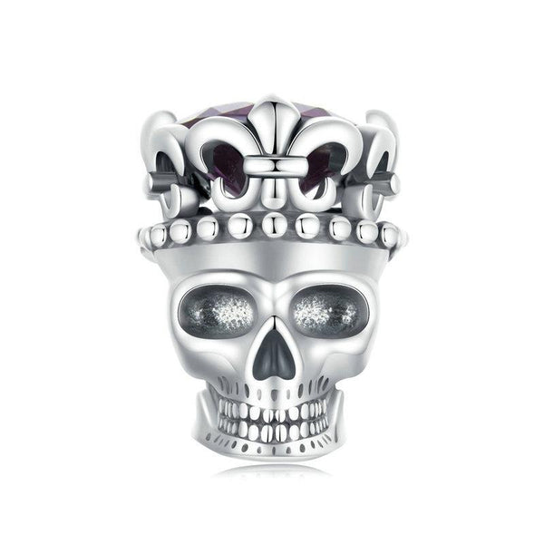 925 Sterling Silver Halloween Skull Beads Charms & Pendants