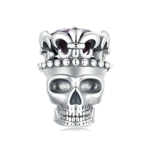 925 Sterling Silver Halloween Skull Beads Charms & Pendants