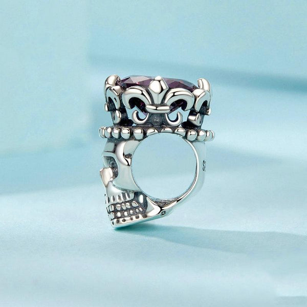 925 Sterling Silver Halloween Skull Beads Charms & Pendants