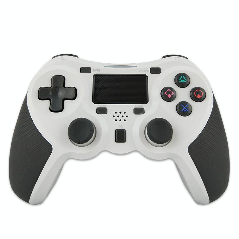 Wireless Bluetooth Game Controller For Ps4 Rubberized White Controllers & Attachments
