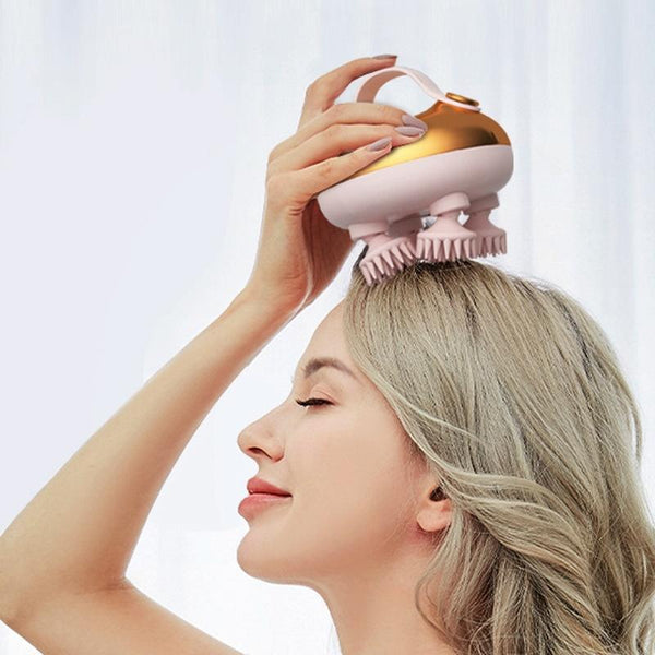 Wireless Smart Head Massager Kneading Gold Massagers