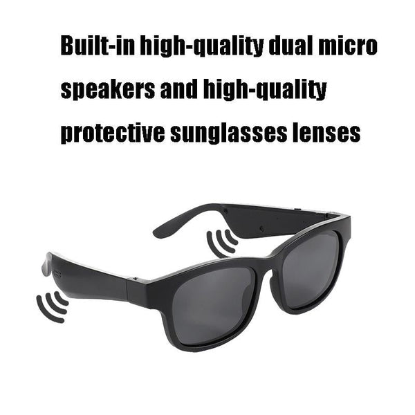 Smart Bluetooth Glasses With Binaural Call A14 Black Special Purpose Glasses