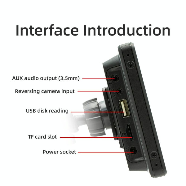 9.38 Inch Car Mp5 Player With Carplay / Android Auto Portable Black Other Car Audio