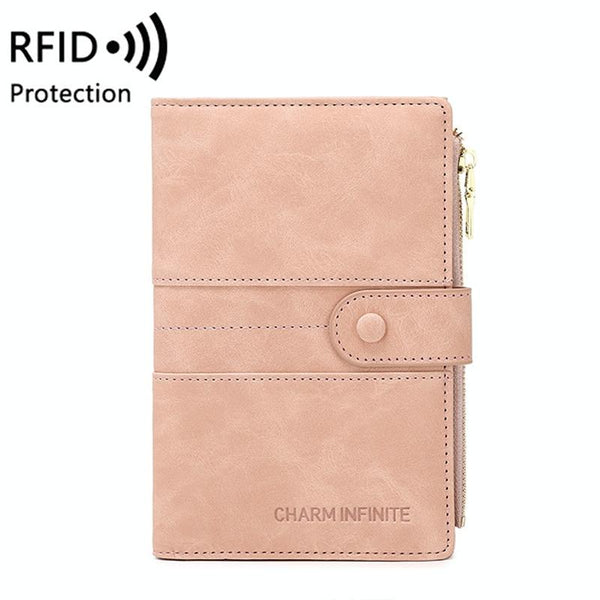 Rfid Protected Multi Card Travel Document Pouch Pink Id & Document Holders