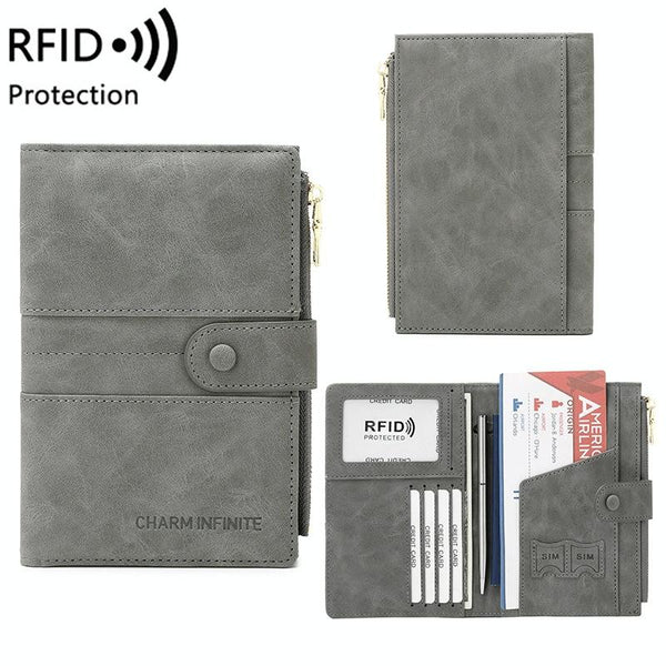 Rfid Protected Multi Card Travel Document Pouch Pink Id & Document Holders