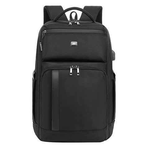 19 Inch Large Capacity Waterproof Backpack With Usb Black Women Backpacks