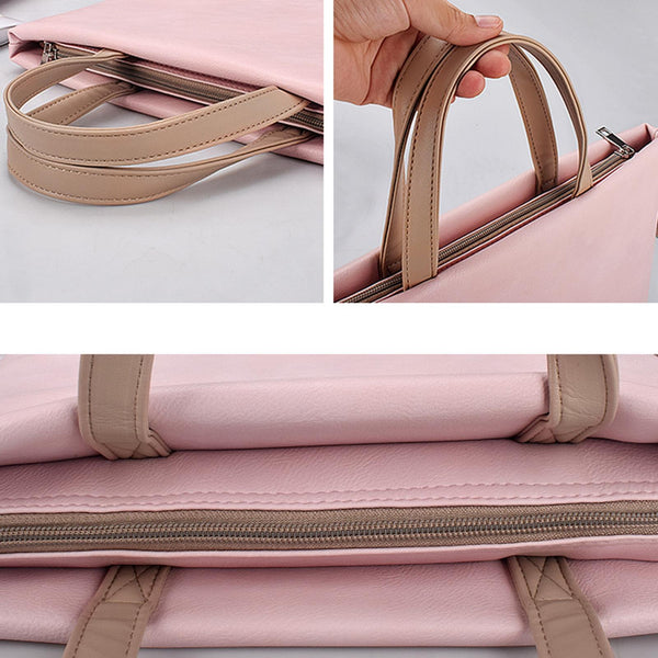 13.3 Inch Lightweight Laptop Bag With Detachable Strap Pink Laptop Cases & Bags