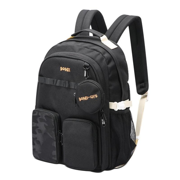 Lightweight Canvas Backpack Compact And Durable Black 2 Women Backpacks