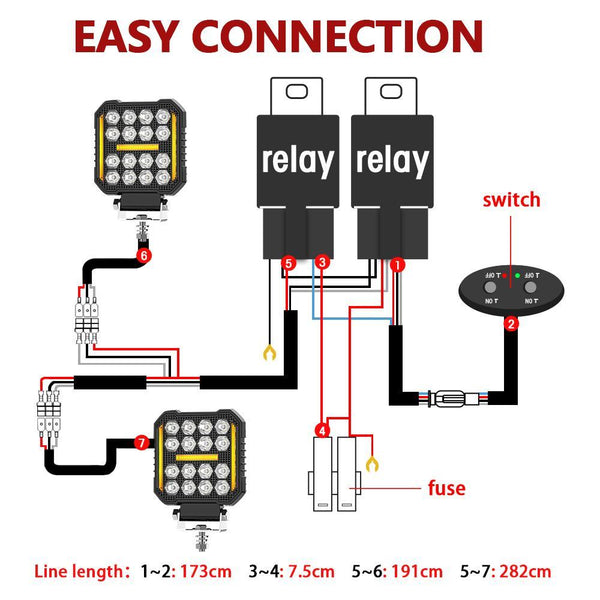 4 Inch Square Mixed Luminous Angel Eye Car Work Light Led Car Lights